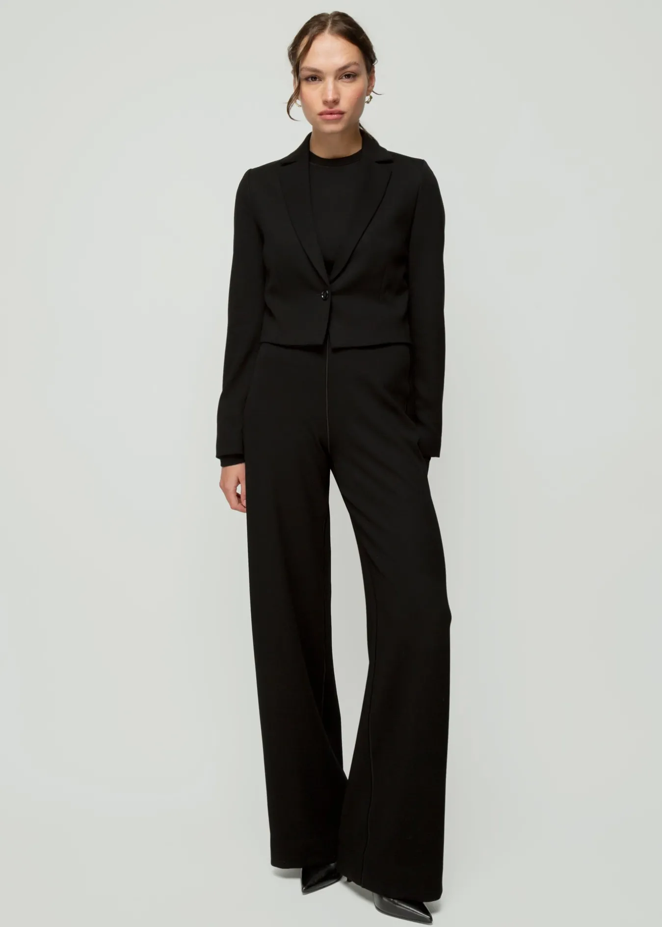 Vanilia Cropped Blazer-Woman Two-Pieces