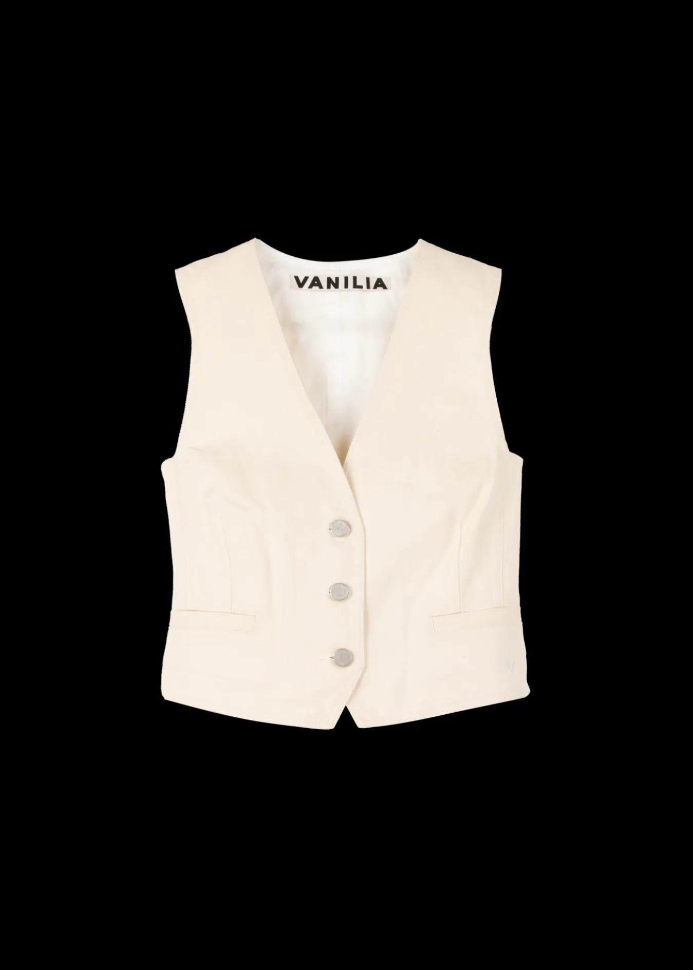 Vanilia Denim Gilet-Woman Blazers