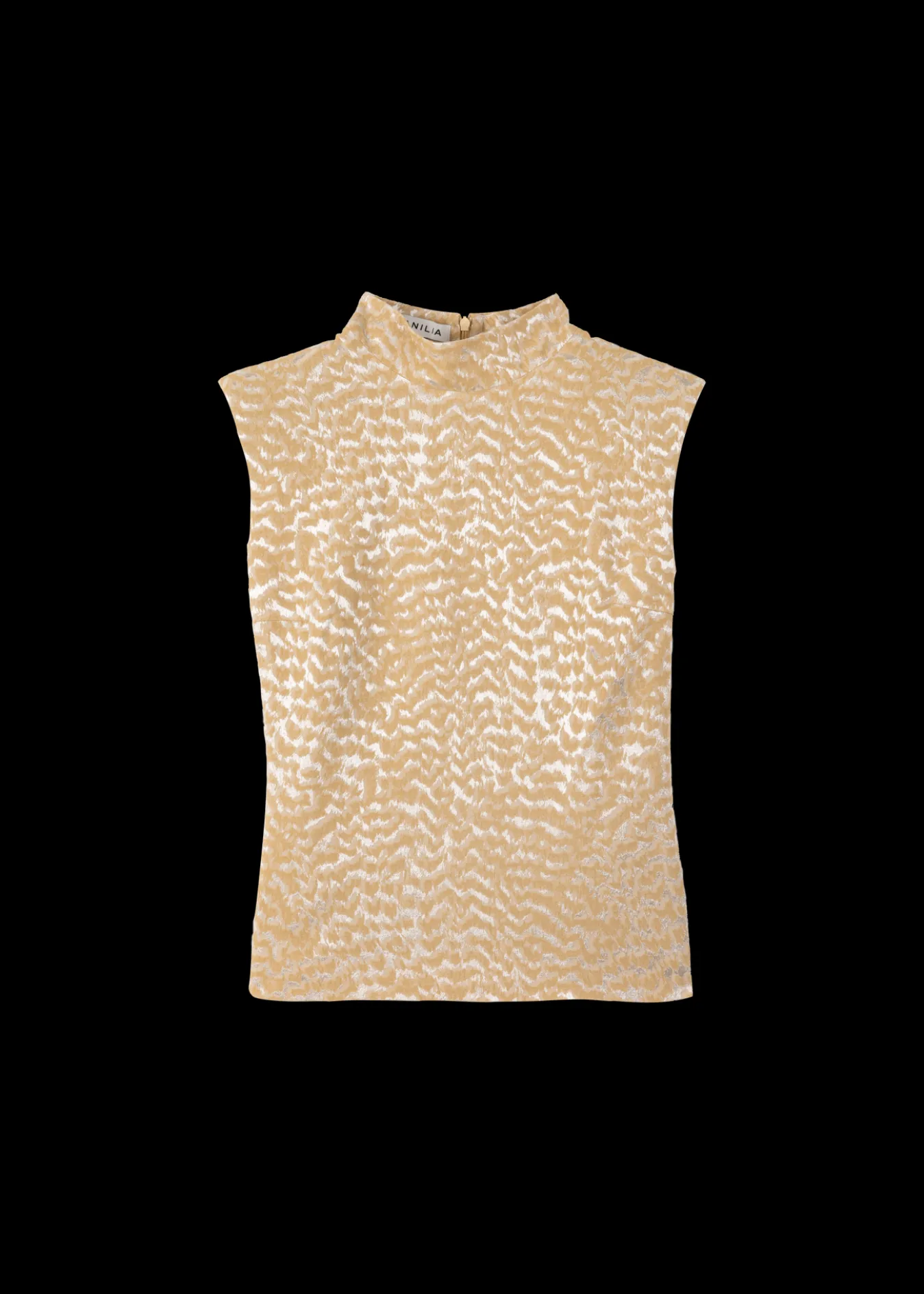 Vanilia Jacquard Viscose Top-Woman Tops