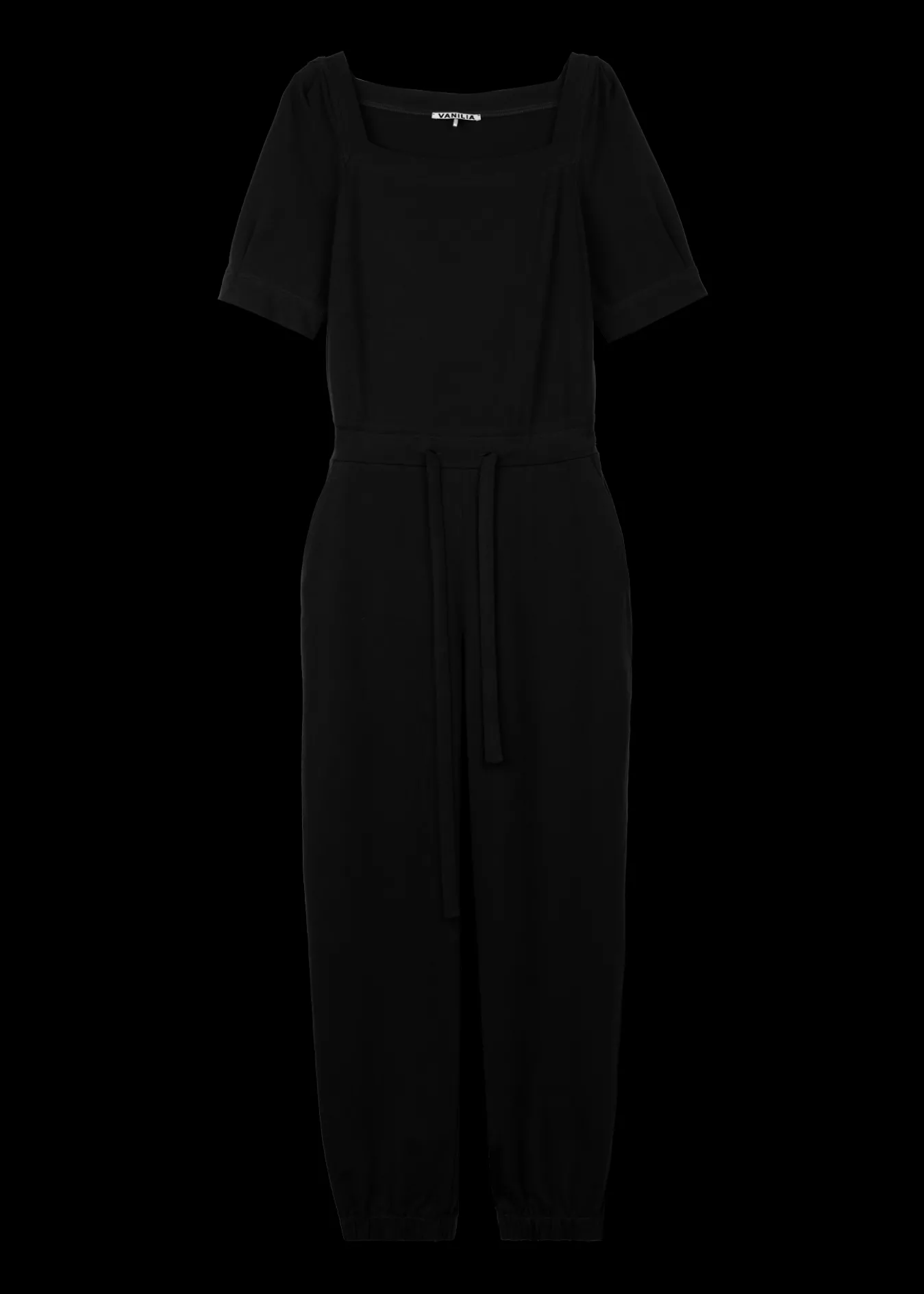 Vanilia Katoenen Jumpsuit Met Vierkante Hals-Woman Jumpsuits