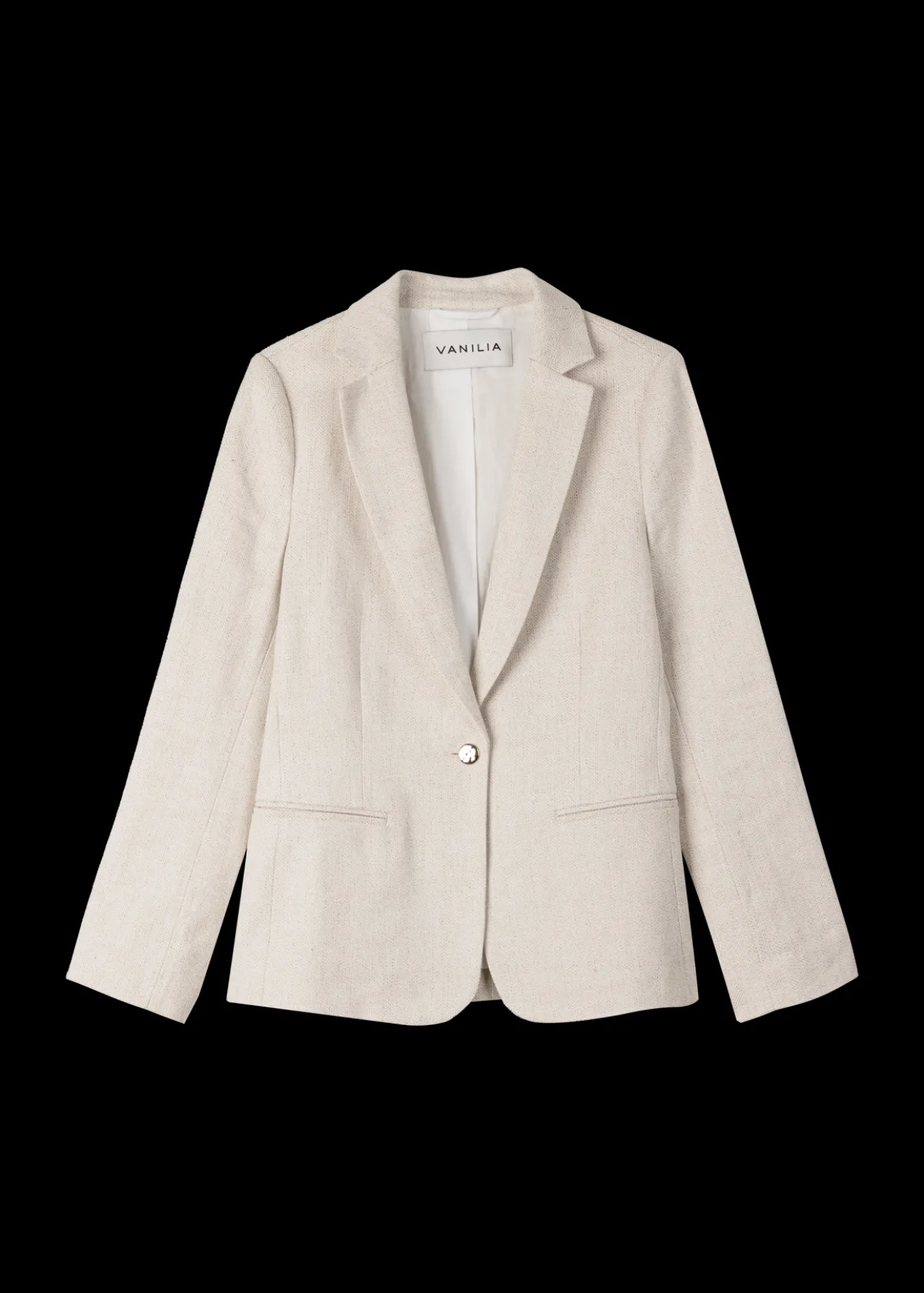 Vanilia Linnen Colbert-Woman Blazers