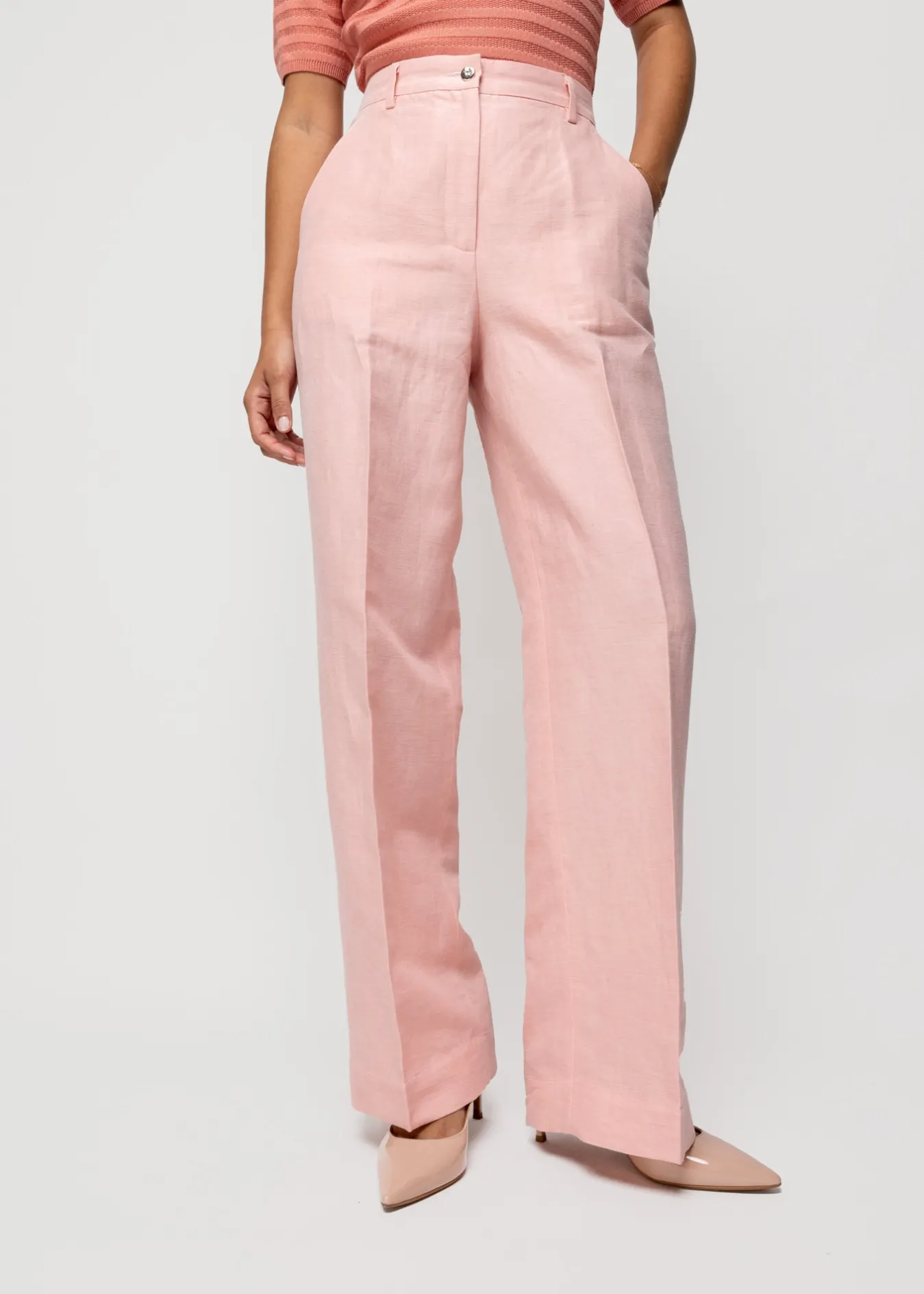 Vanilia Linnen Pantalon-Woman Trousers