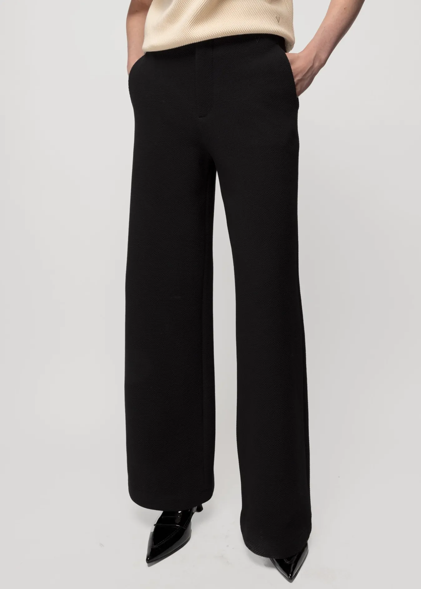 Vanilia Pantalon In Struc Kwaliteit-Woman Trousers