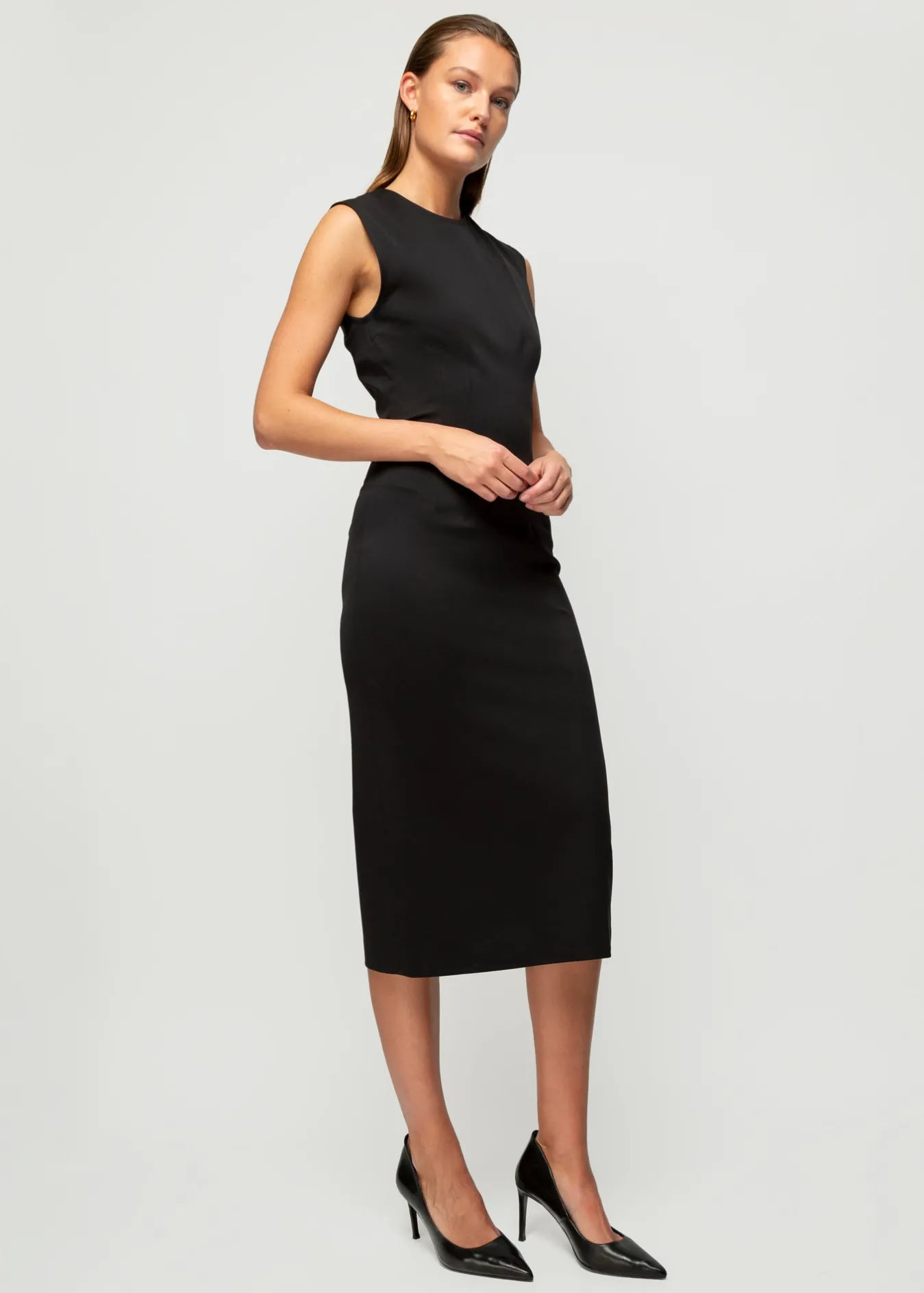 Vanilia Punto Midi Jurk-Woman Dresses