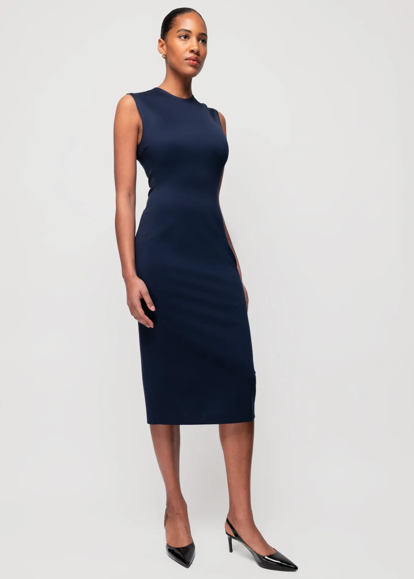 Vanilia Punto Midi Jurk-Woman Dresses