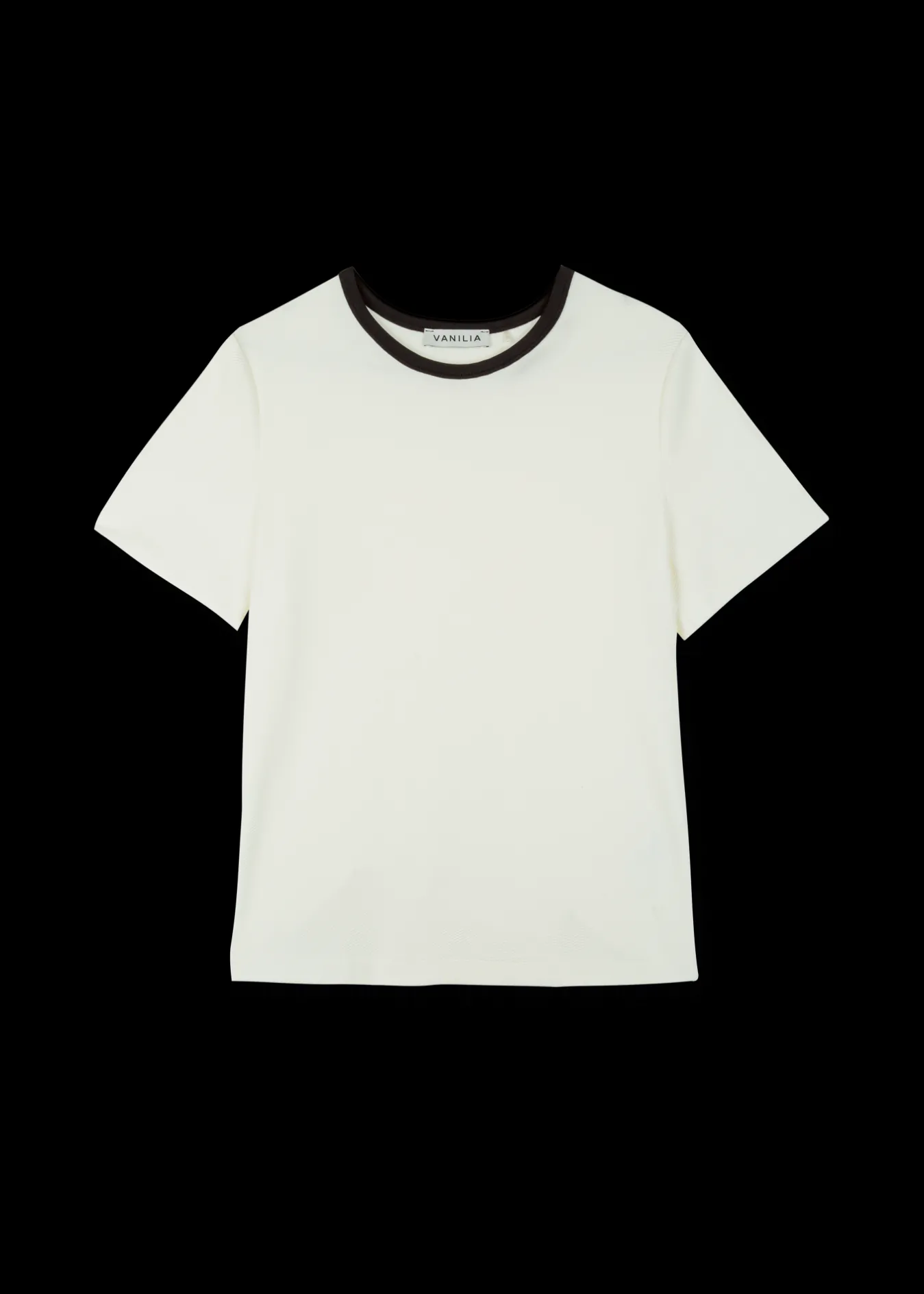 Vanilia Rib Top Met Ronde Hals-Woman Tops