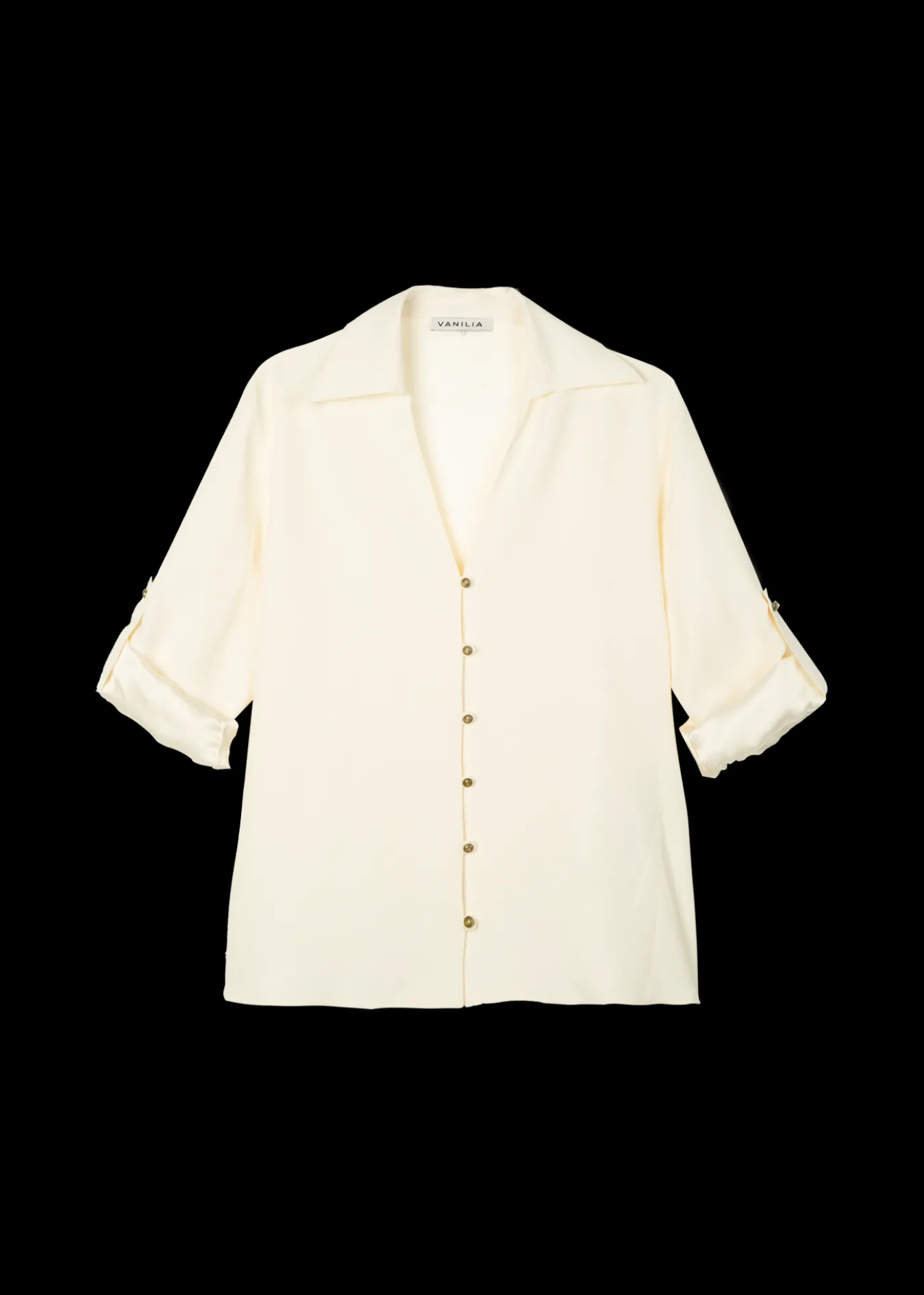 Vanilia Satijnen Blouse-Woman Blouses