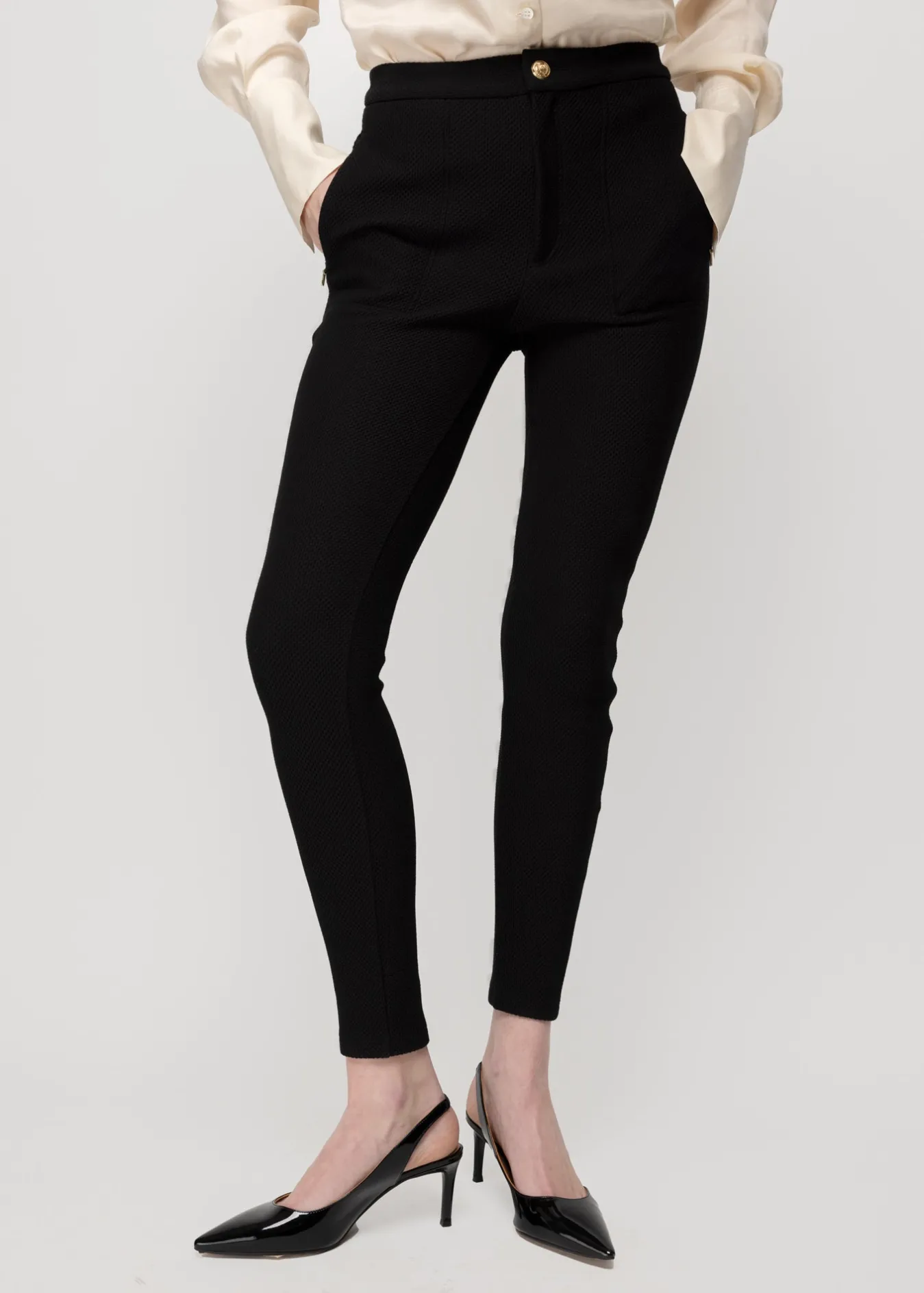 Vanilia Struc Broek Skinny Fit-Woman Trousers