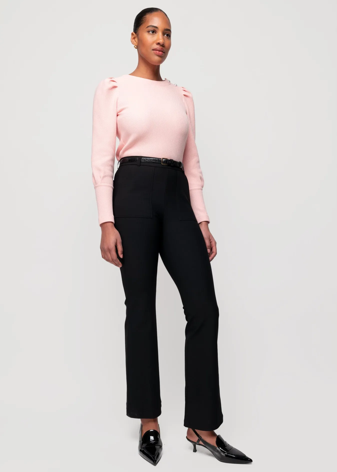 Vanilia Struc Top Met Knopen-Woman Sweaters & Cardigans