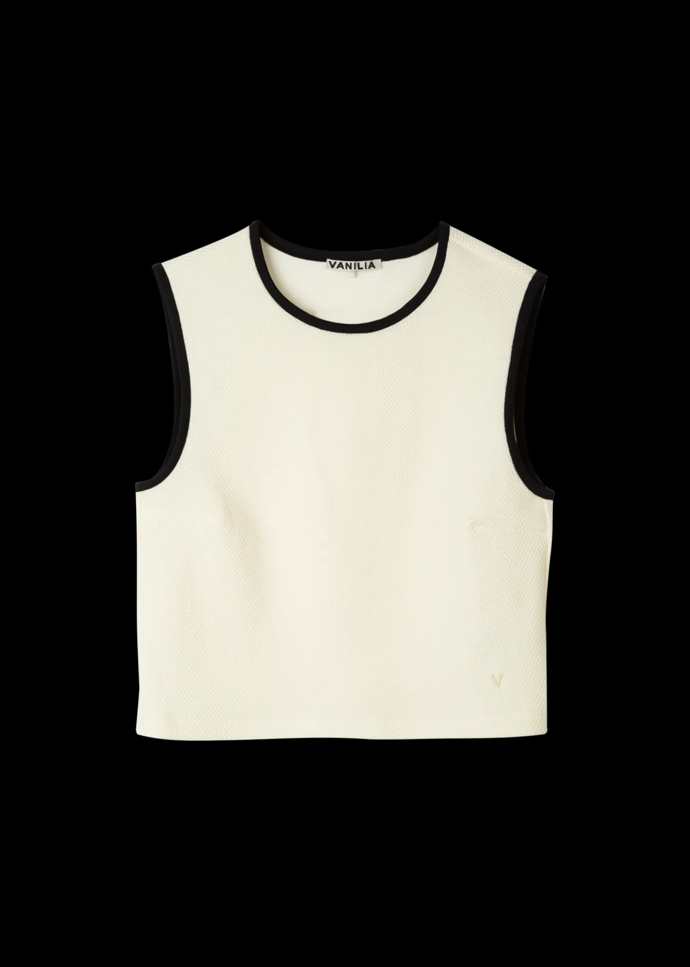 Vanilia Struc Top Mouwloos-Woman Tops