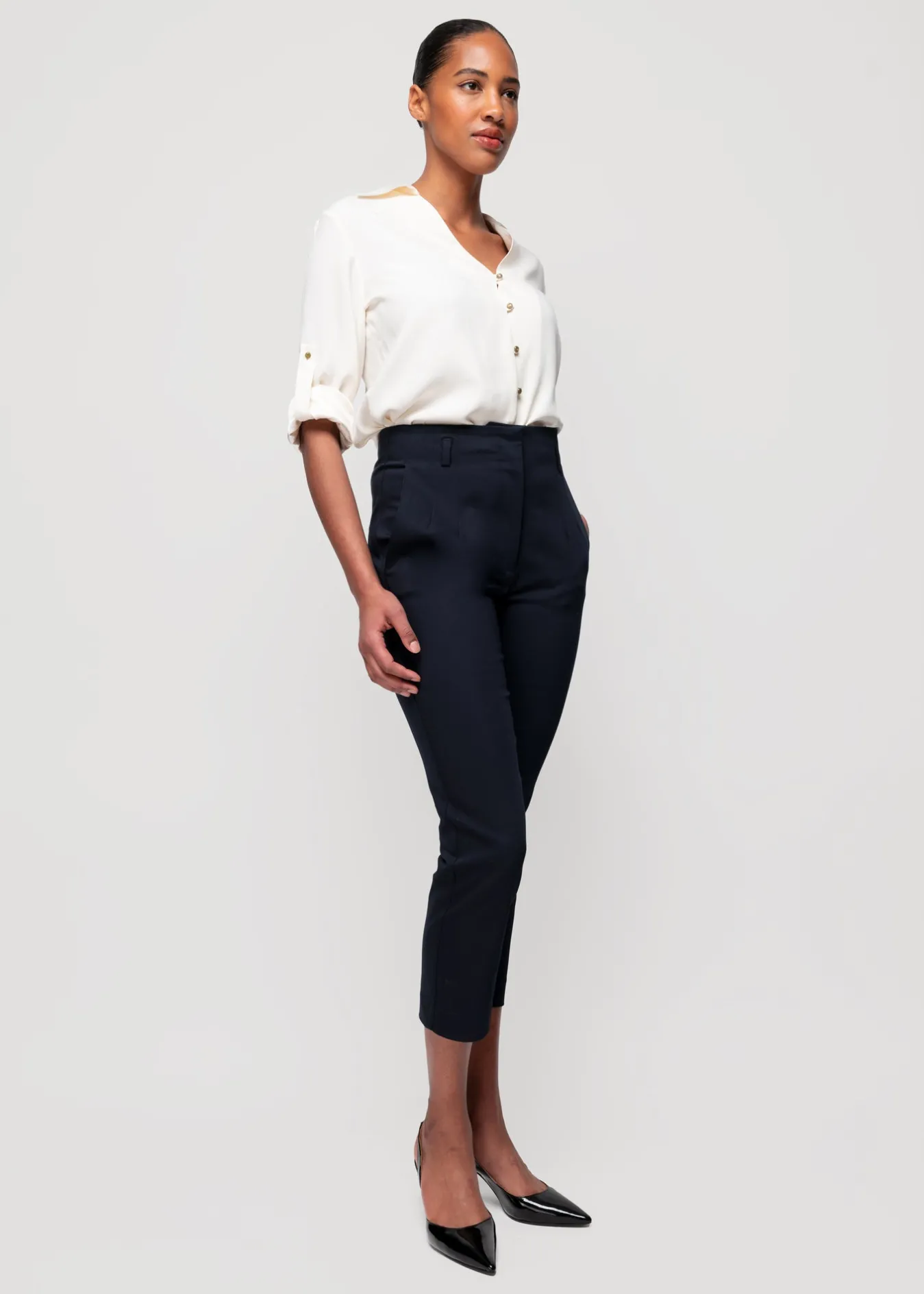 Vanilia Tapered Chino-Woman Trousers