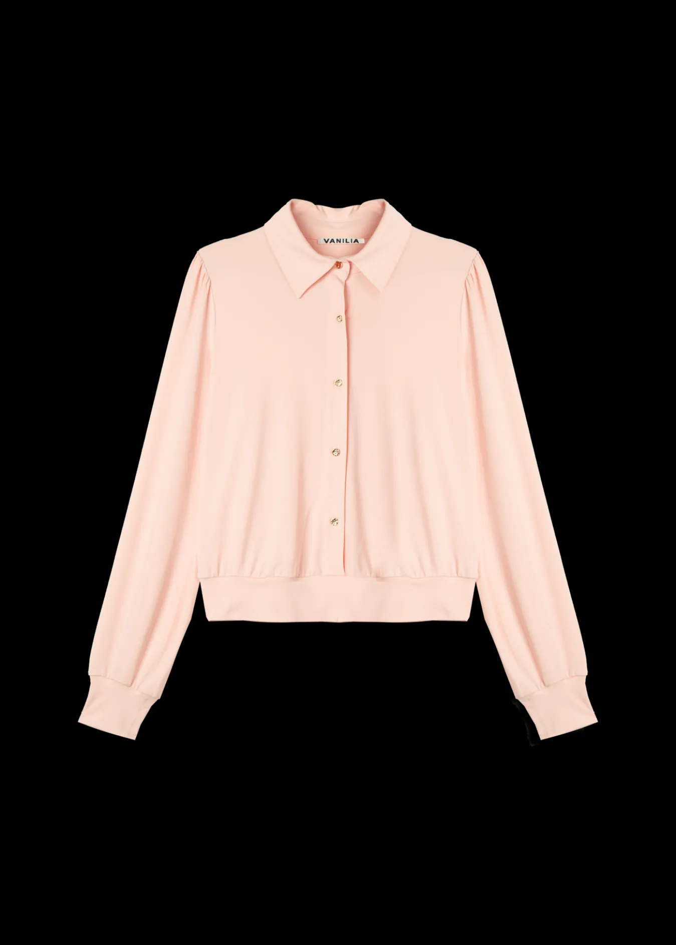 Vanilia Tricot Blouse Met Luxe Knopen-Woman Tops