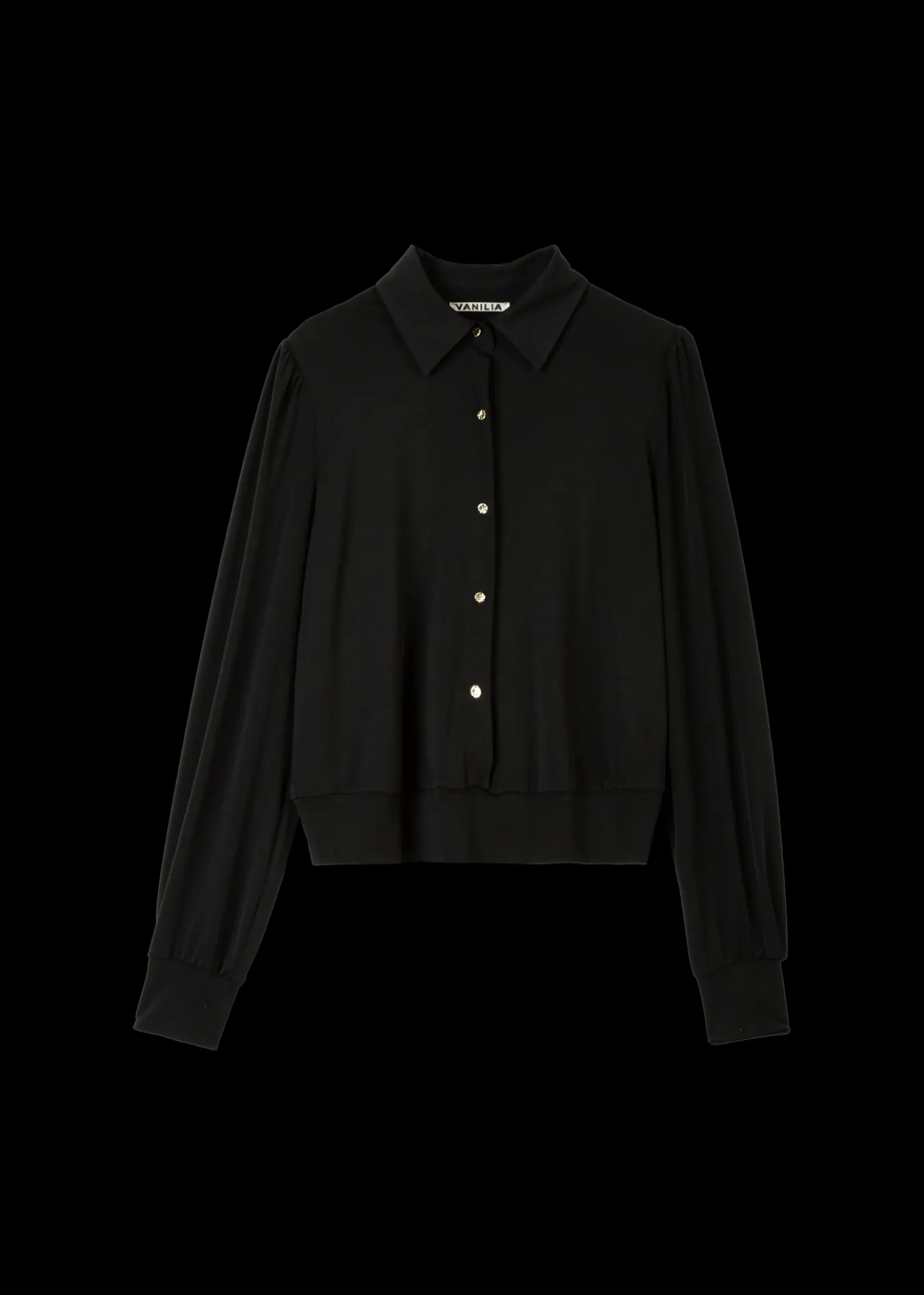 Vanilia Tricot Blouse Met Luxe Knopen-Woman Blouses