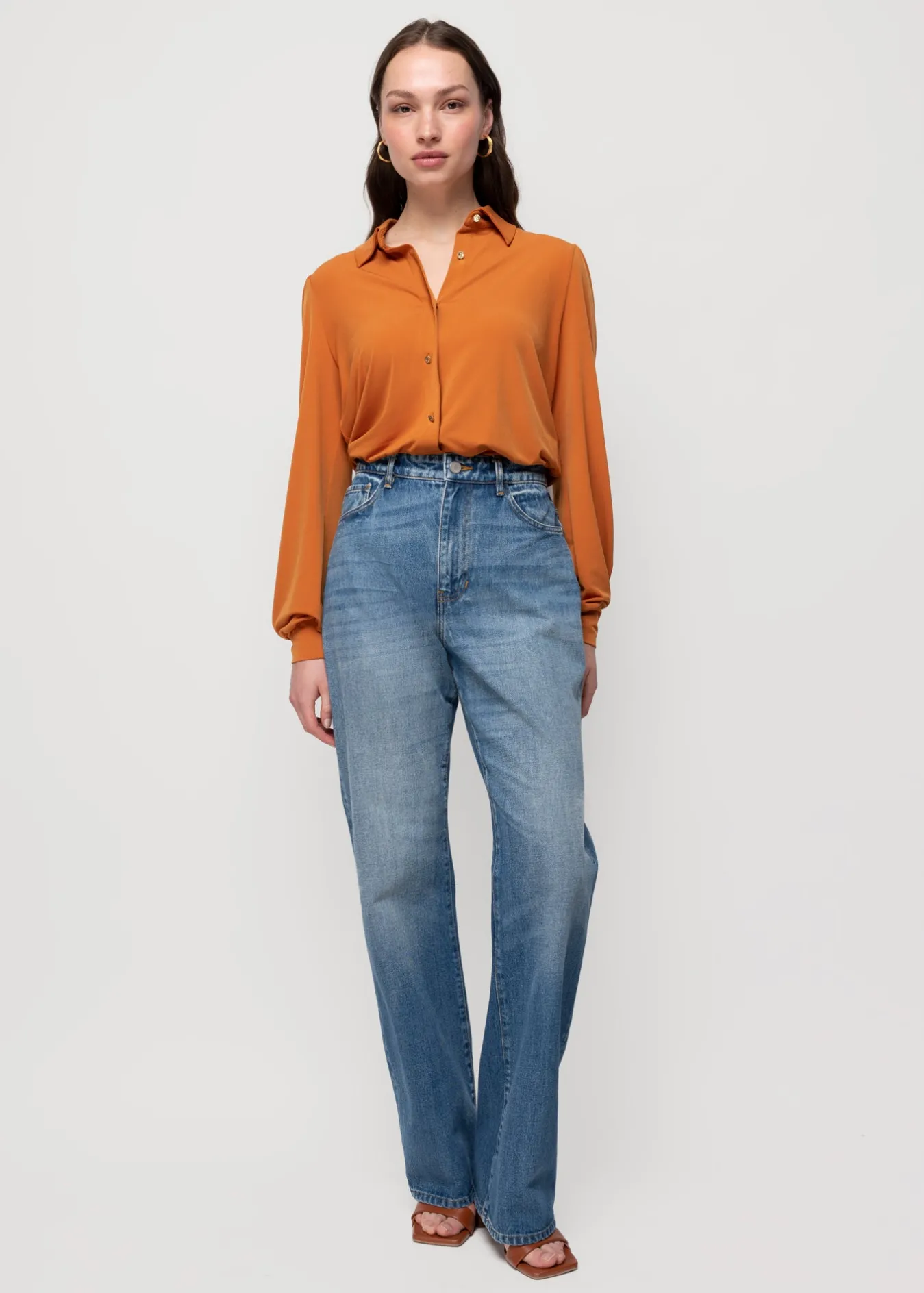 Vanilia Tricot Blouse Met Luxe Knopen-Woman Blouses