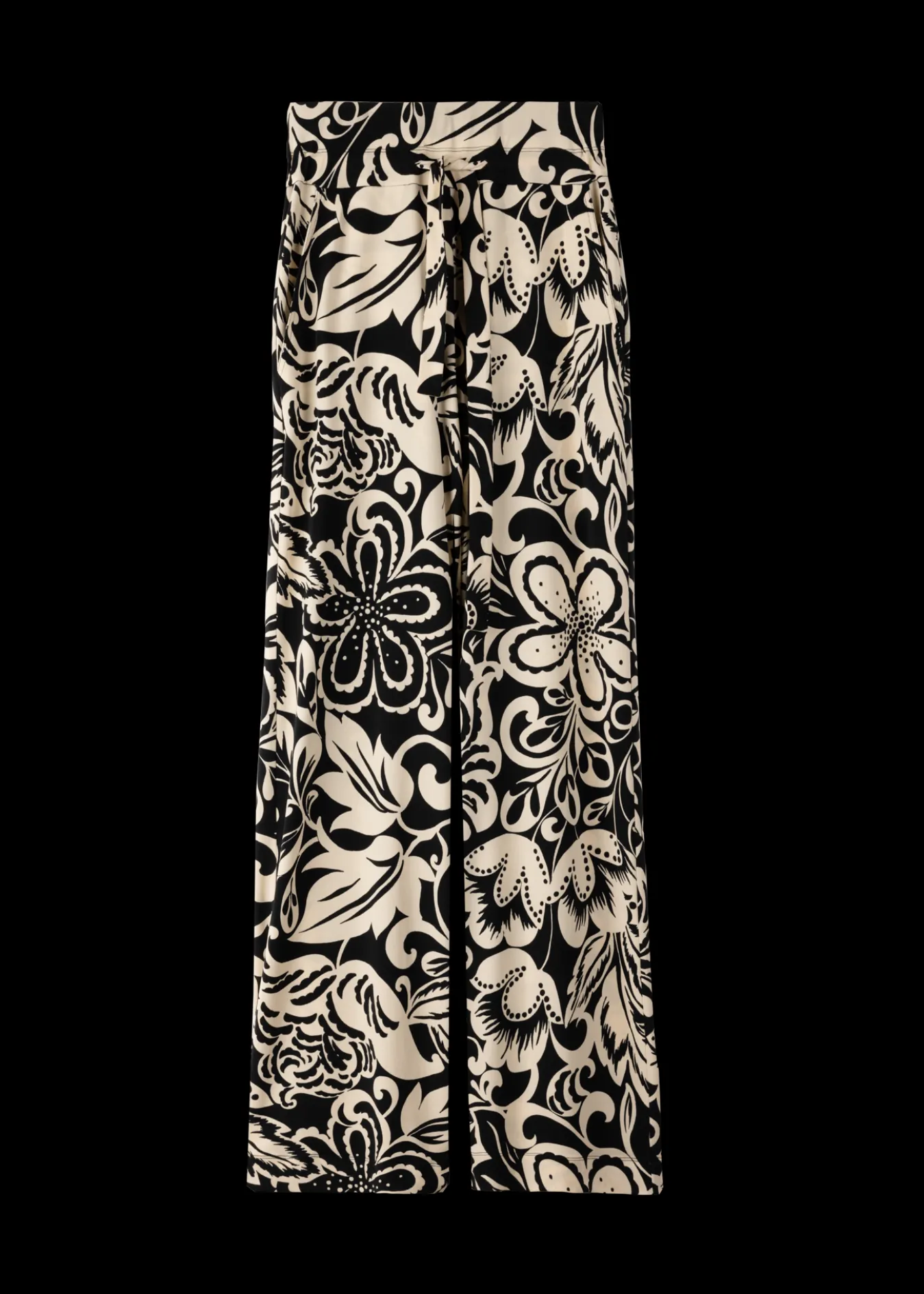 Vanilia Tricot Broek Met Bloemenprint-Woman Trousers