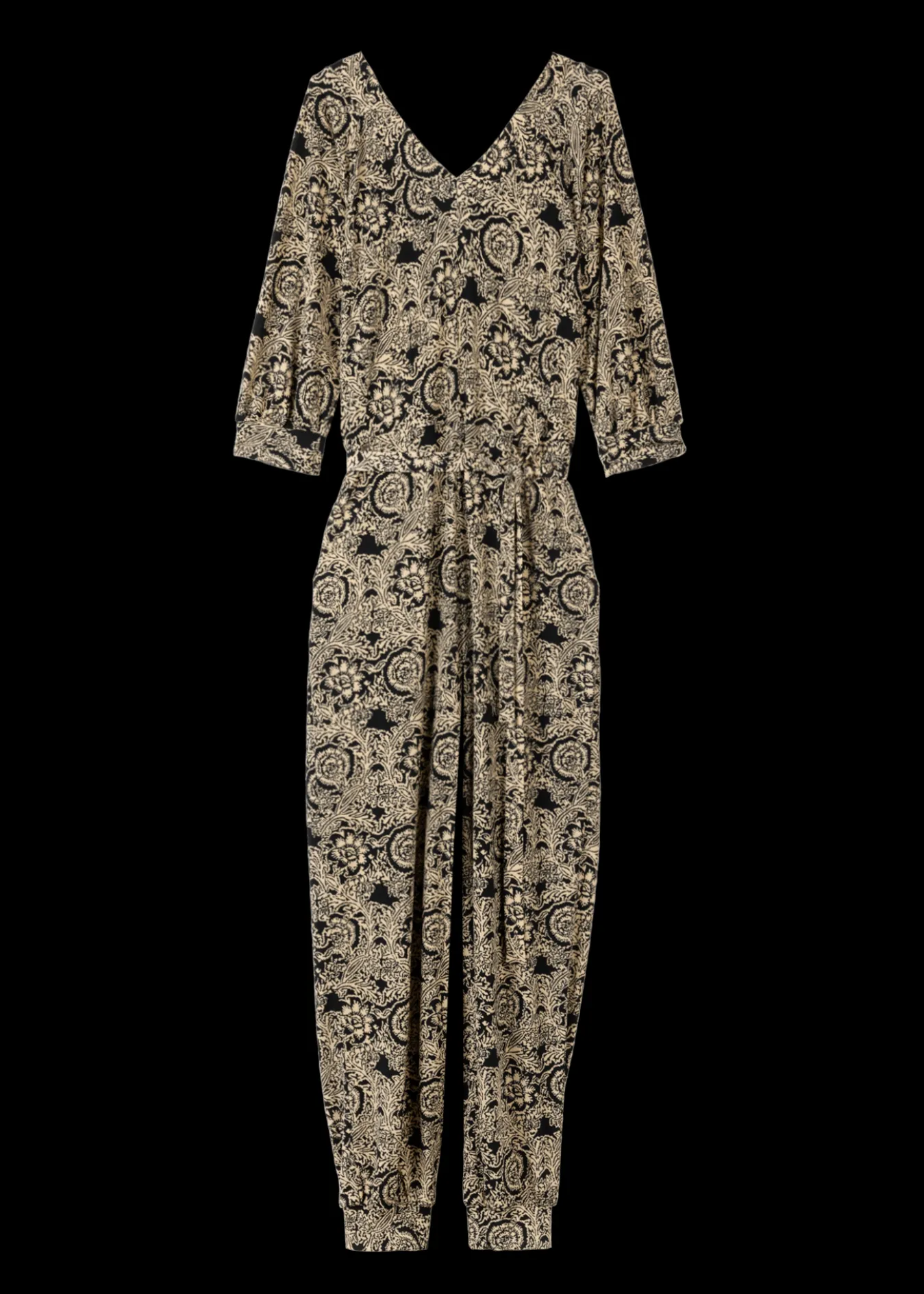 Vanilia Tricot Jumpsuit Met Ikat Print-Woman Jumpsuits