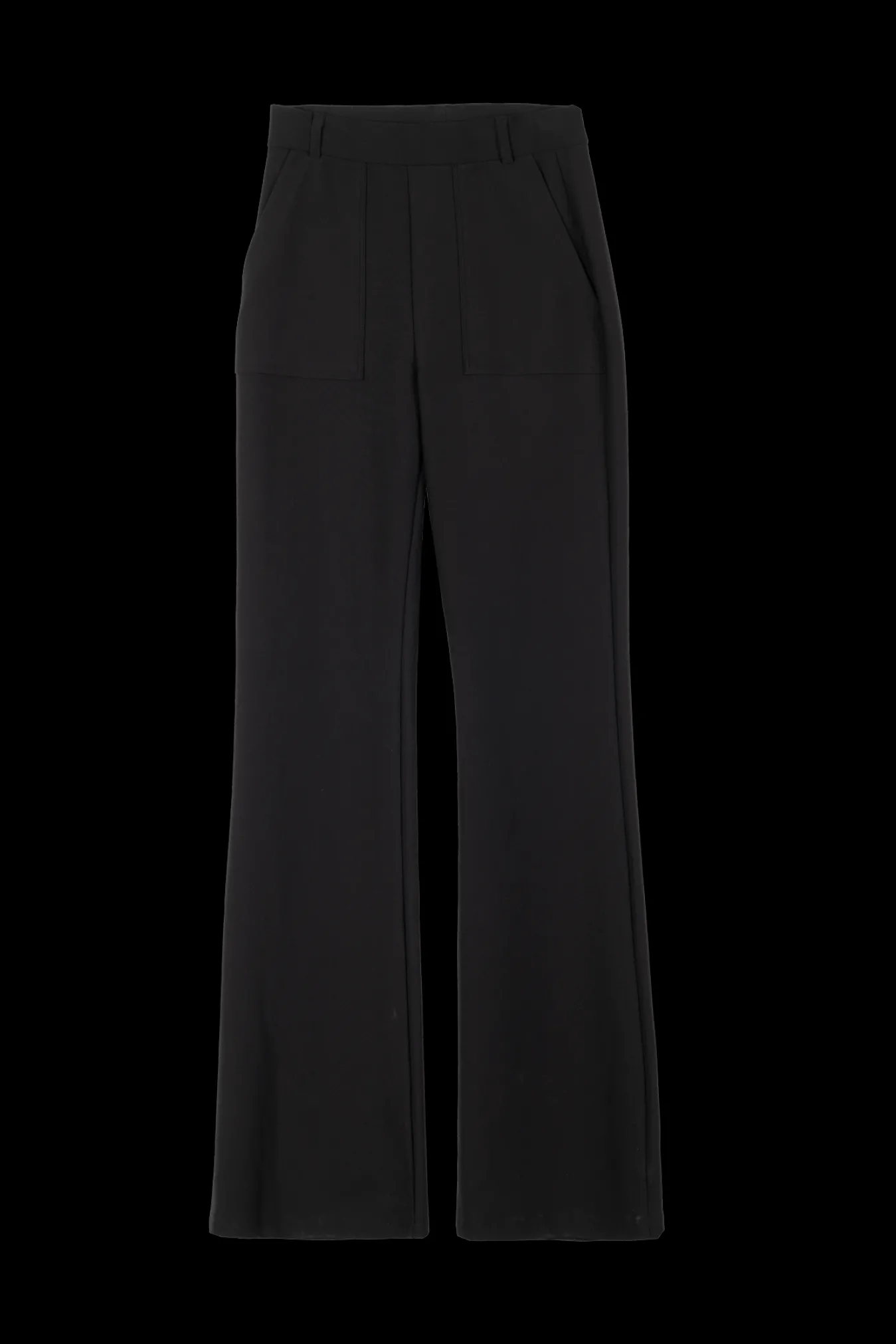 Vanilia Twill Broek Flared-Woman Trousers