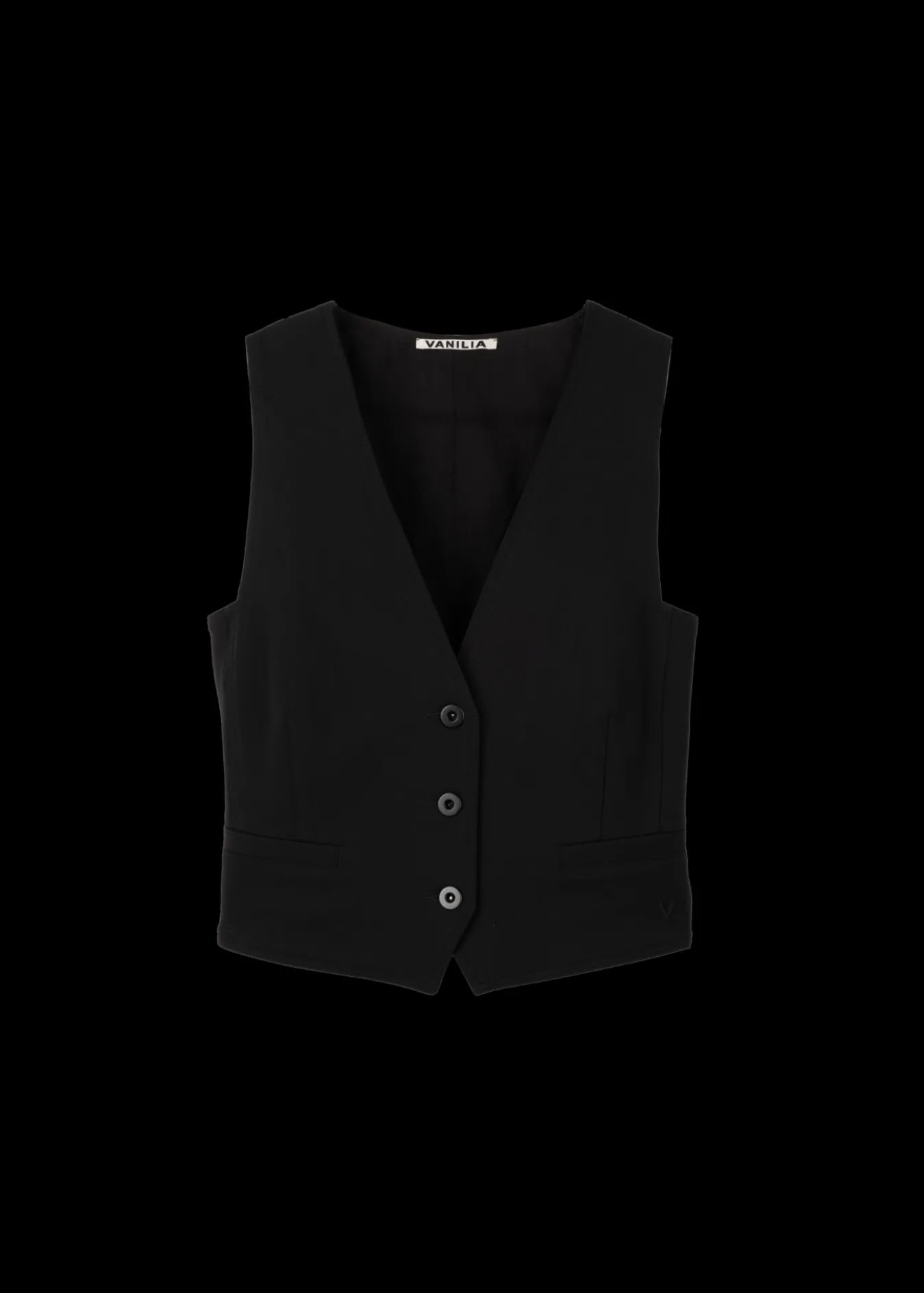 Vanilia Twill Gilet-Woman Blazers