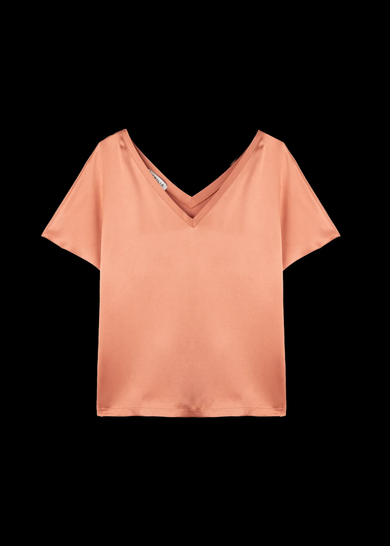 Vanilia Viscose Crepe Top-Woman Tops