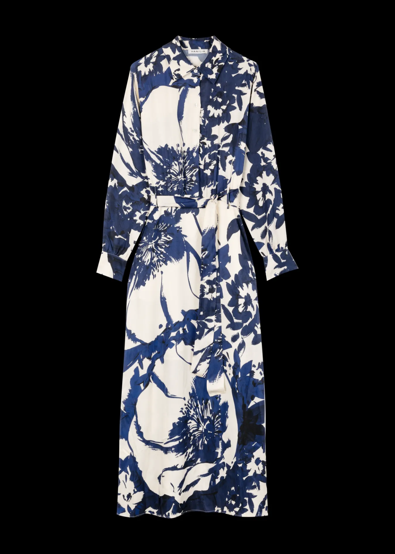 Vanilia Viscose Maxi Jurk Met Bloemen-Woman Dresses