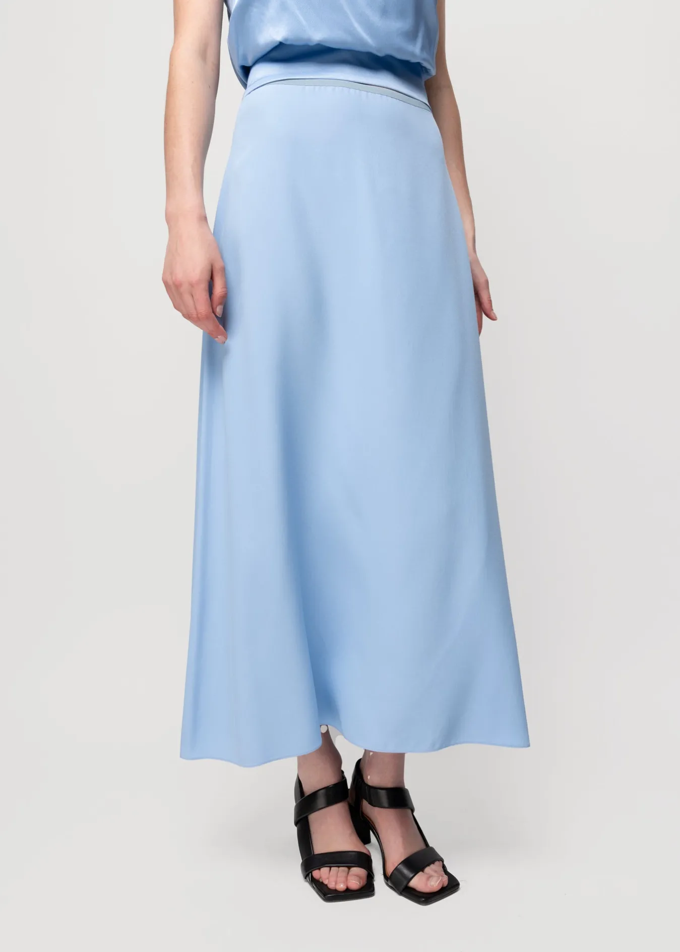 Vanilia Viscose Midi Rok-Woman Skirts