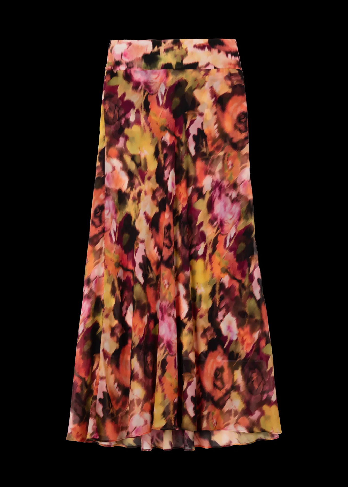 Vanilia Viscose Midi Rok Met Print-Woman Skirts