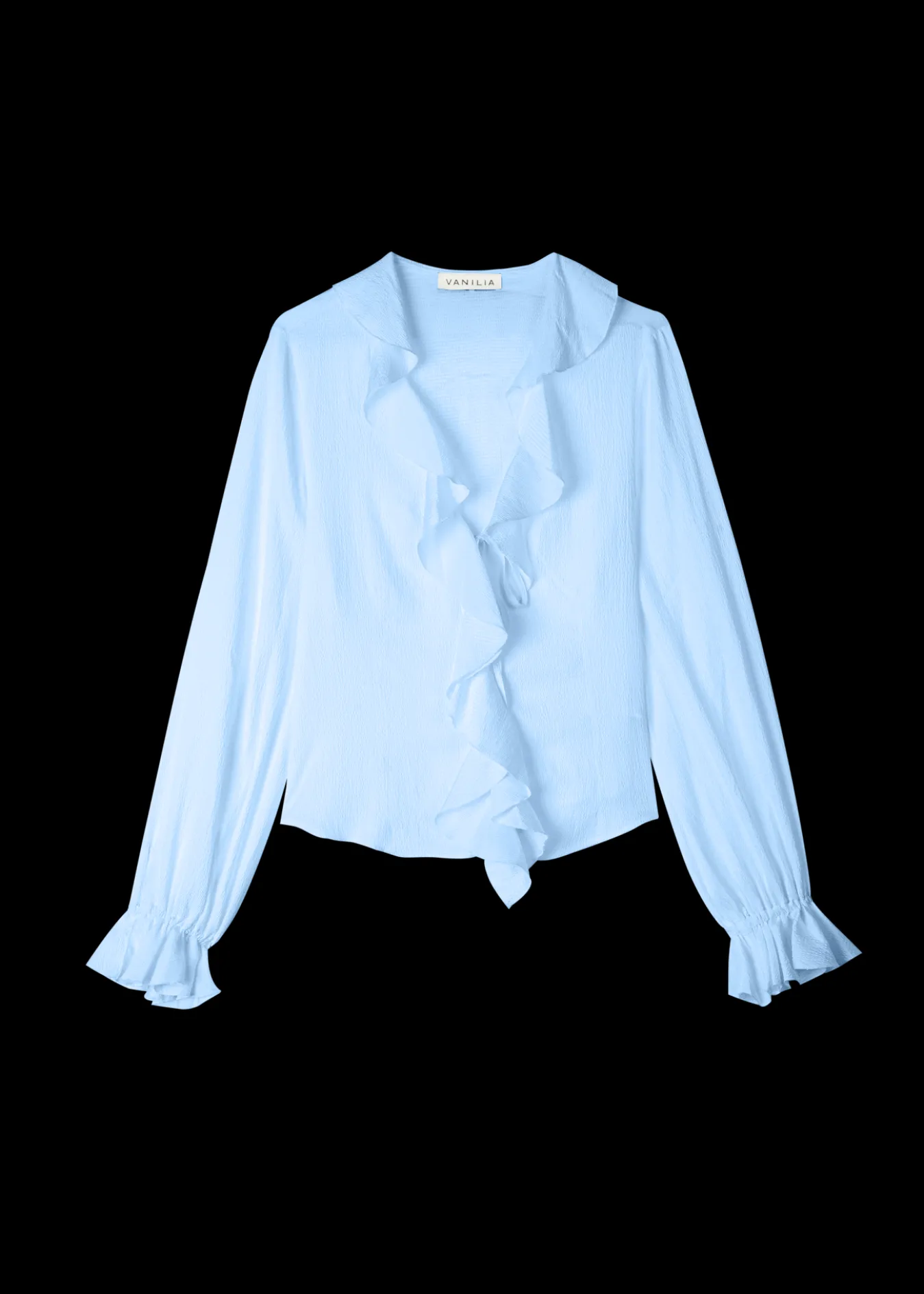 Vanilia Viscose Ruffle Blouse-Woman Tops