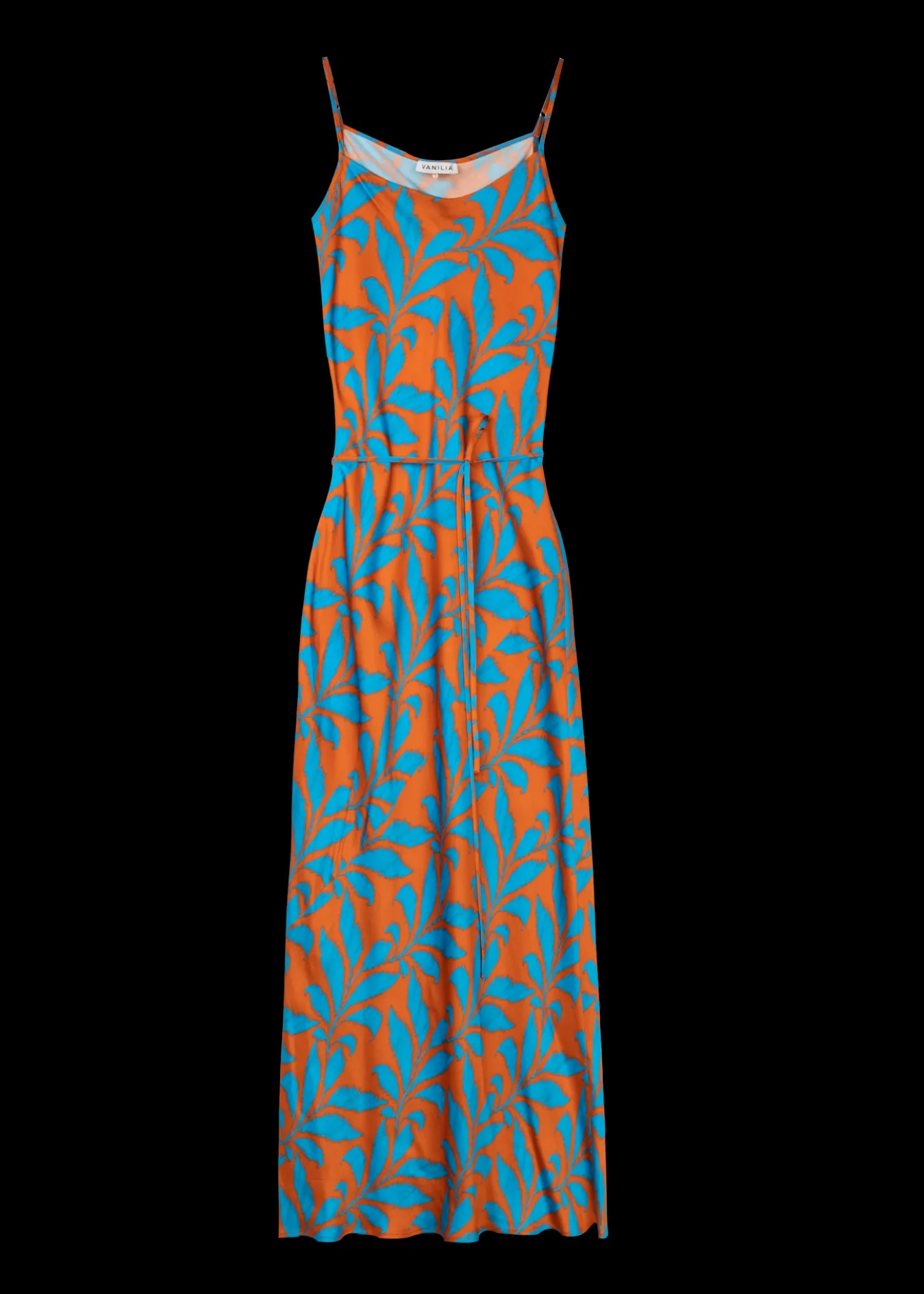 Vanilia Viscose Slip Dress Met Tropic Print-Woman Dresses