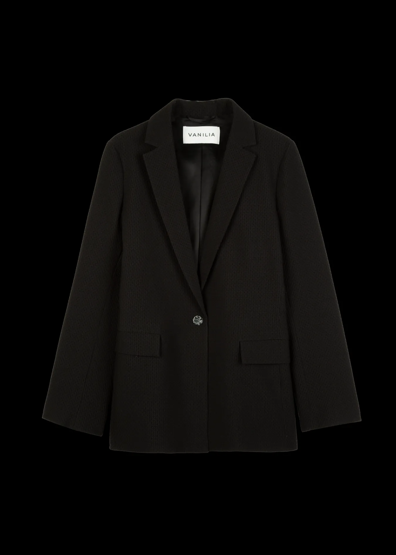 Vanilia Wafel Structuur Blazer-Woman Blazers