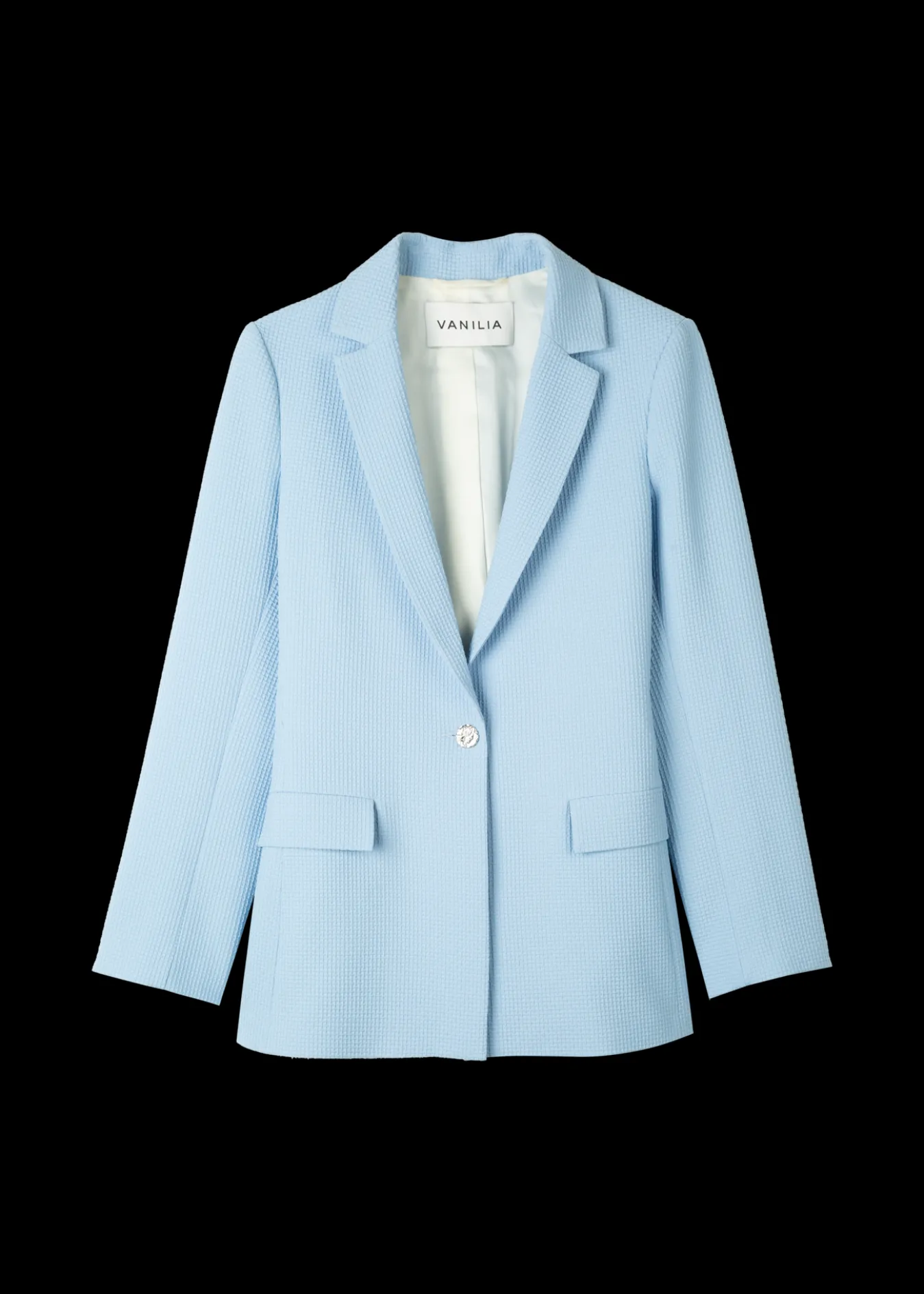 Vanilia Wafel Structuur Blazer-Woman Blazers