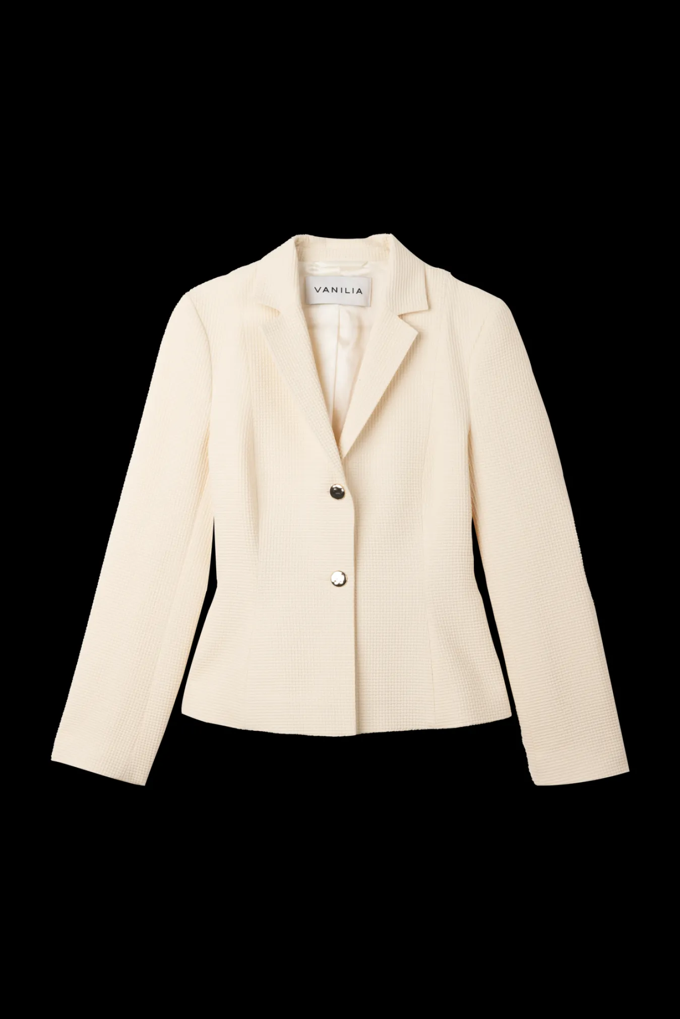 Vanilia Wafel Structuur Colbert-Woman Blazers