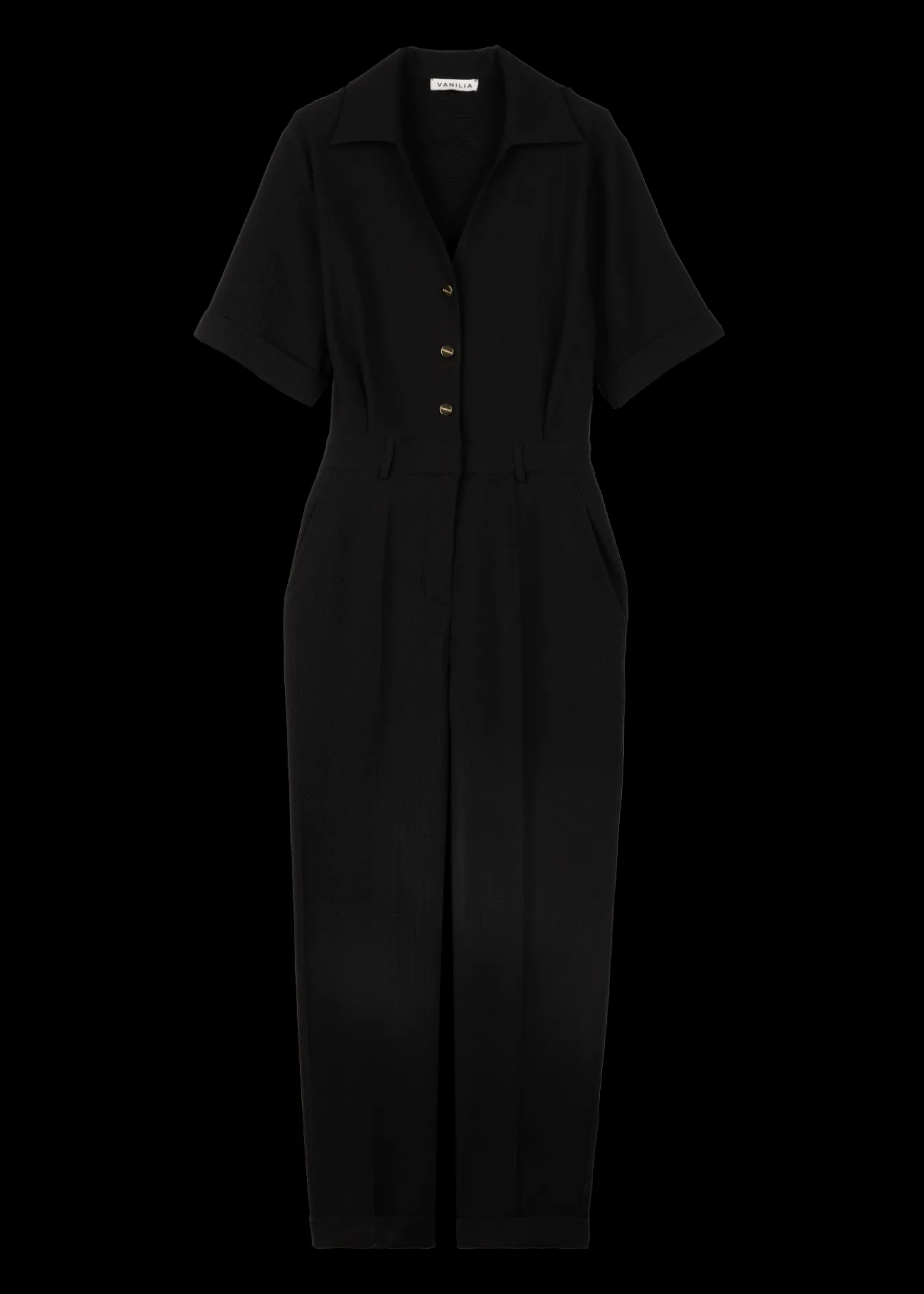 Vanilia Wafelstructuur Jumpsuit-Woman Jumpsuits