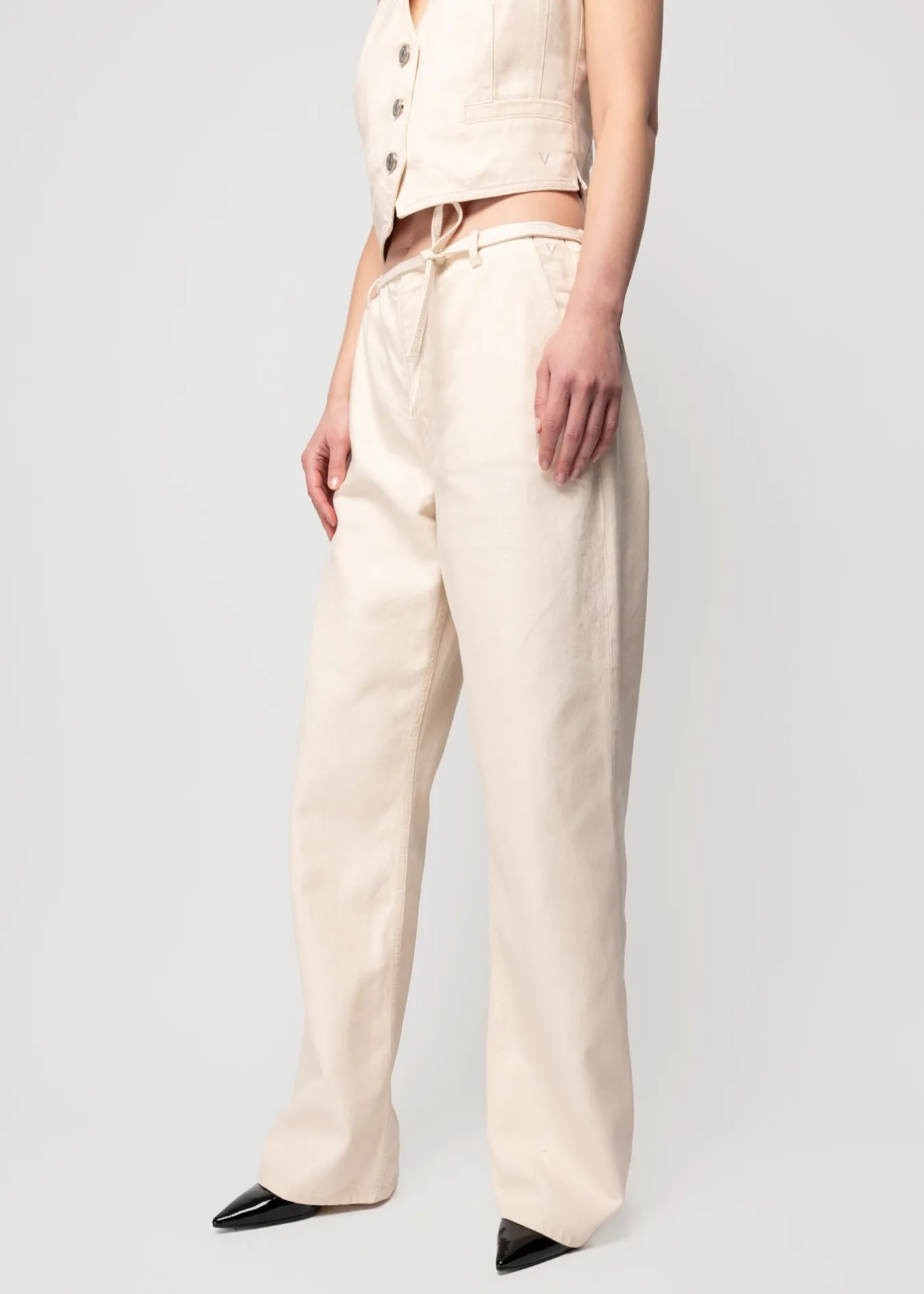 Vanilia Wide Leg Jeans-Woman Trousers